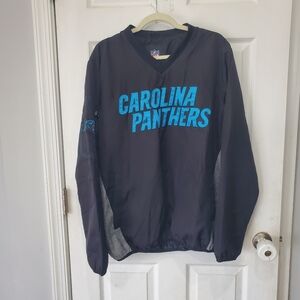 Carolina Panthers NFL Football Sewn Mens Windbreaker Pullover Jacket Size Medium